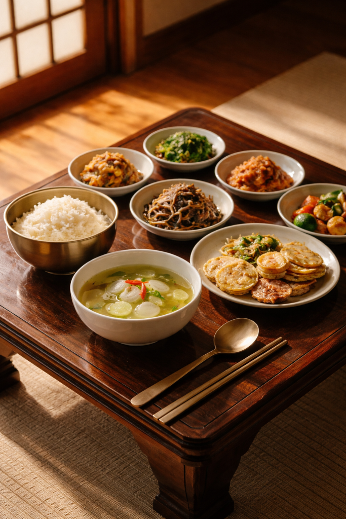 조선 시대 궁궐 주방의 가마솥과 장작불
